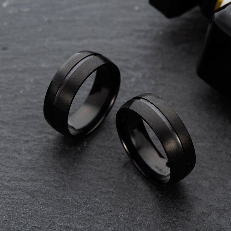 Black Tungsten Ring