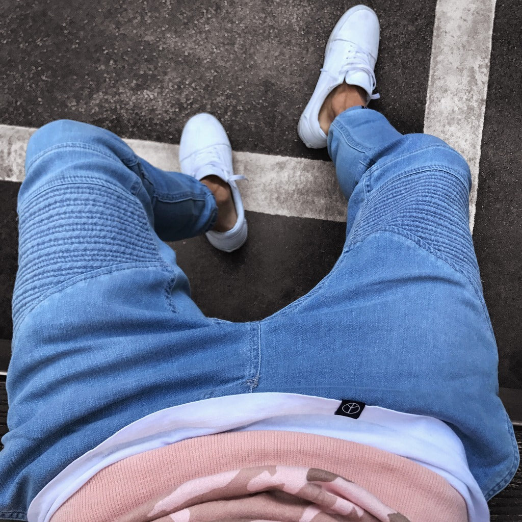 Jeans Slim fit Athletic Taper Explosive Fashion Light Blue Skinny