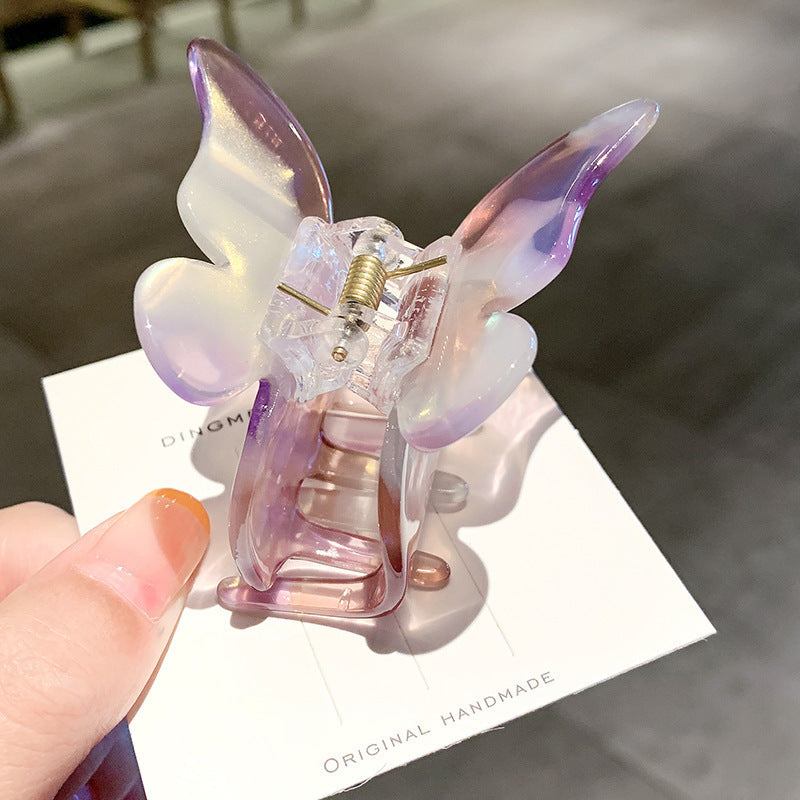 Hair Clip Female Korean Ins Back Head Color Butterfly Catch Clip Super Fairy Girl Hair Clip Sweet Hair Catching Girl