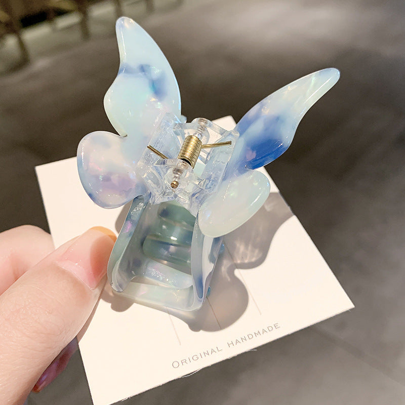 Hair Clip Female Korean Ins Back Head Color Butterfly Catch Clip Super Fairy Girl Hair Clip Sweet Hair Catching Girl