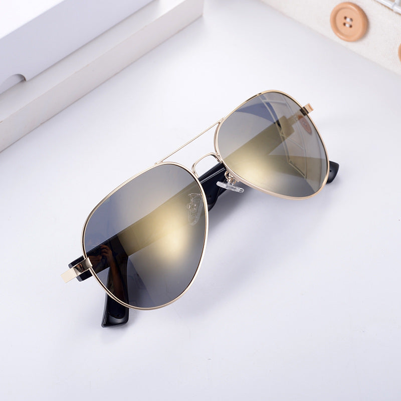 Stylish AVIATOR Glasses Bluetooth Music Audio UV Protection Polarized Sun Glasses