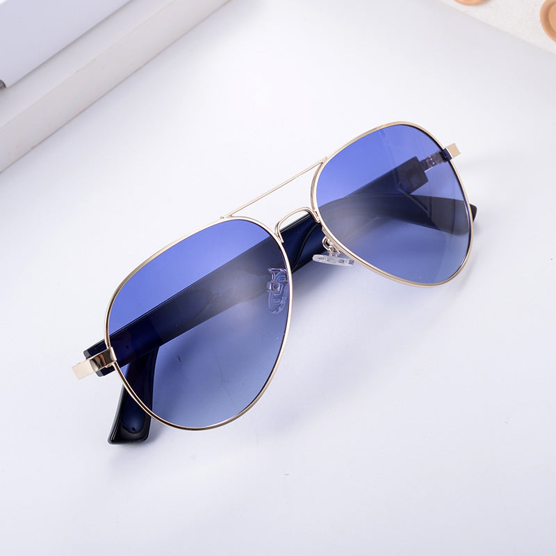 Stylish AVIATOR Glasses Bluetooth Music Audio UV Protection Polarized Sun Glasses