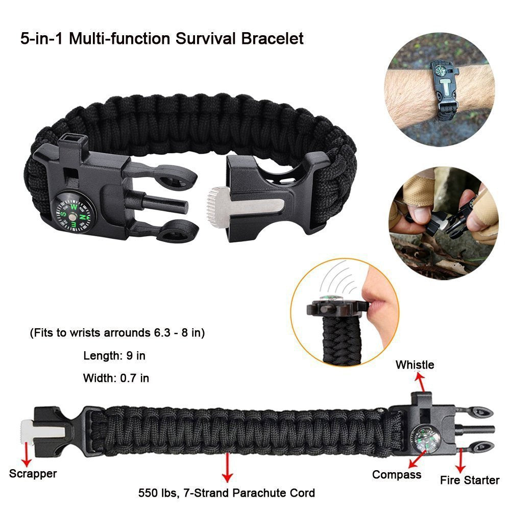 Adventure Survival Tool Suit Multi-functional Field Survival First Aid.