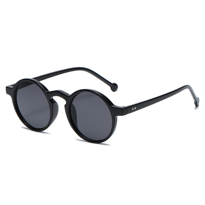 'Small Round Frame All Match UV Protection Sunglasses