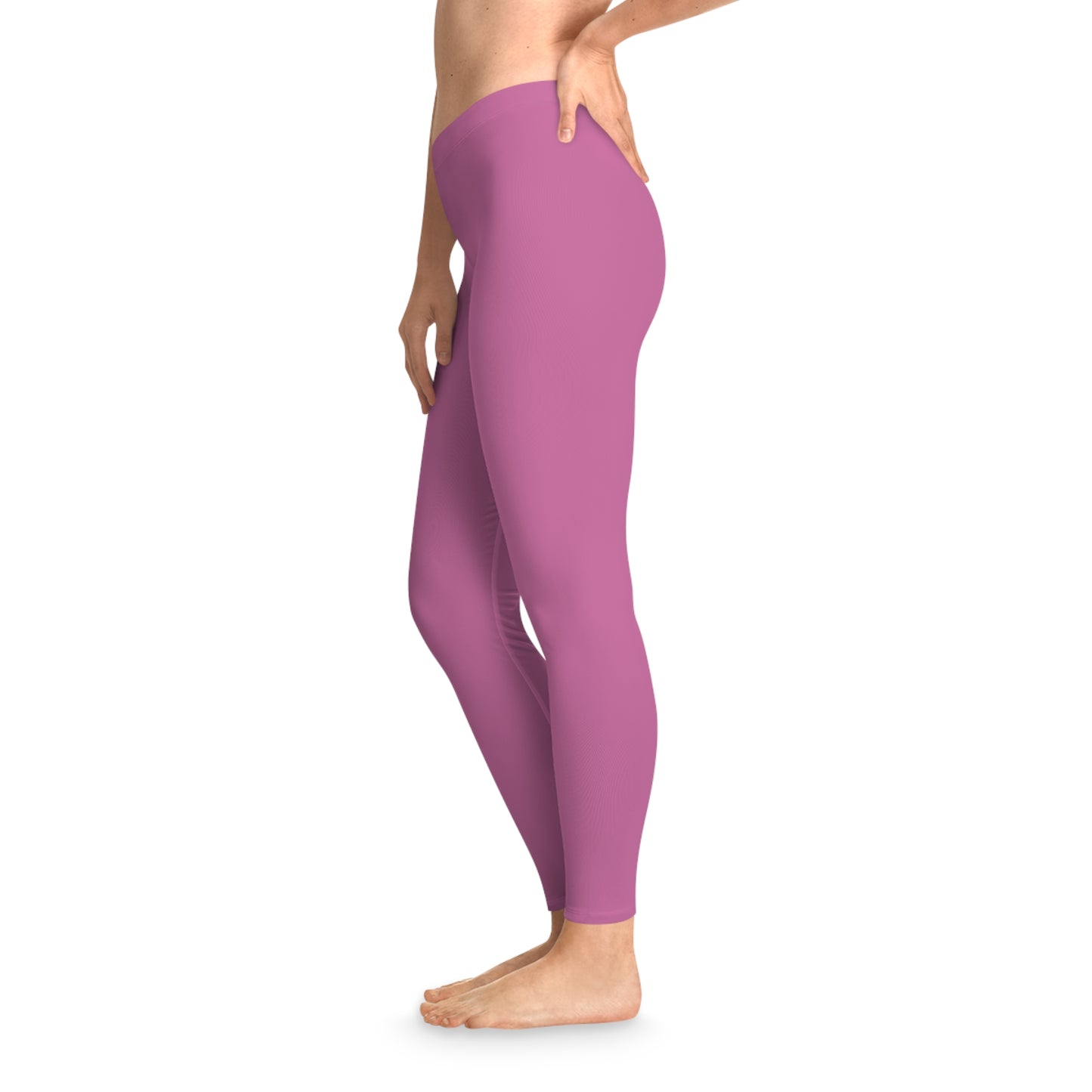 Pink Stretchy Leggings (AOP)