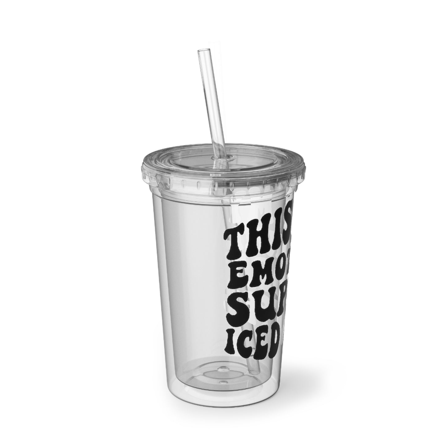 Emotional Support Iced Coffee Acrylic Cup