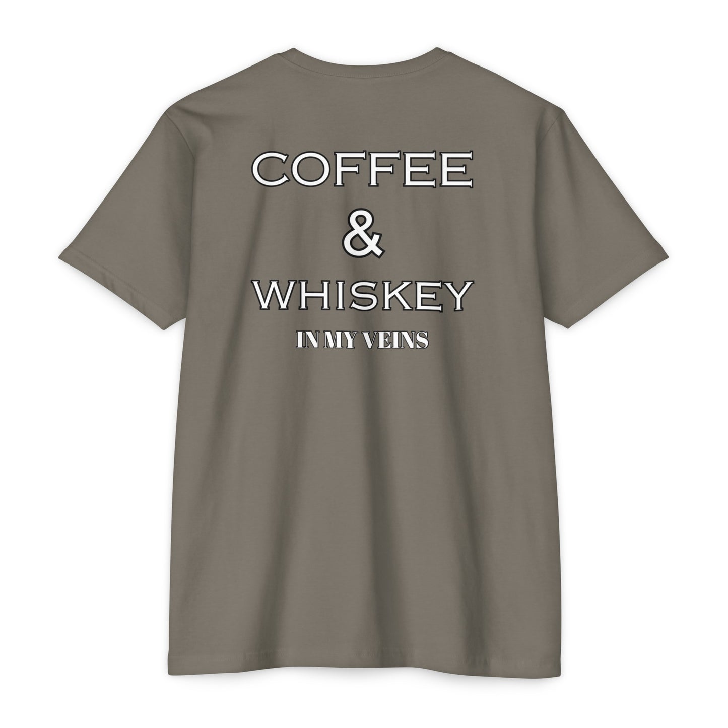 COFFEE AND WHISKEY IN MY VEINS COLORED Jersey T-shirt