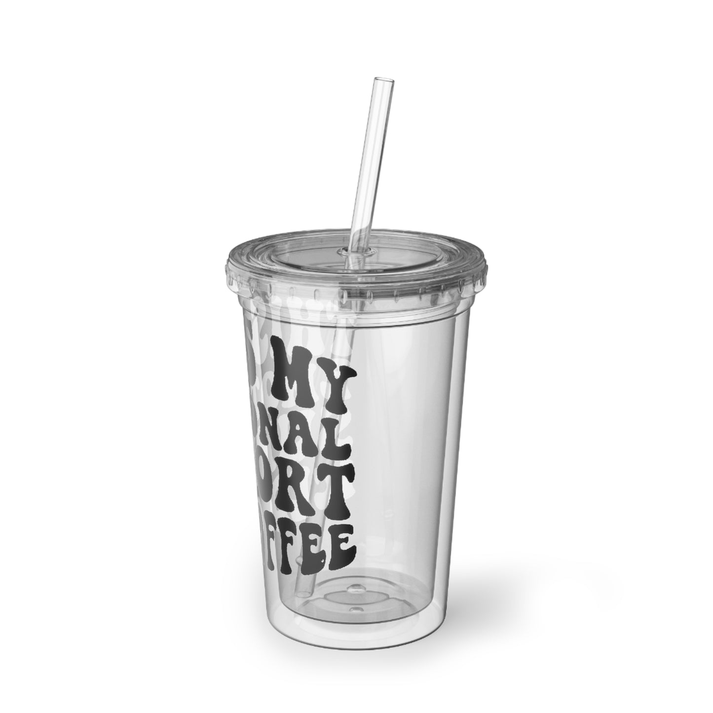 Emotional Support Iced Coffee Acrylic Cup