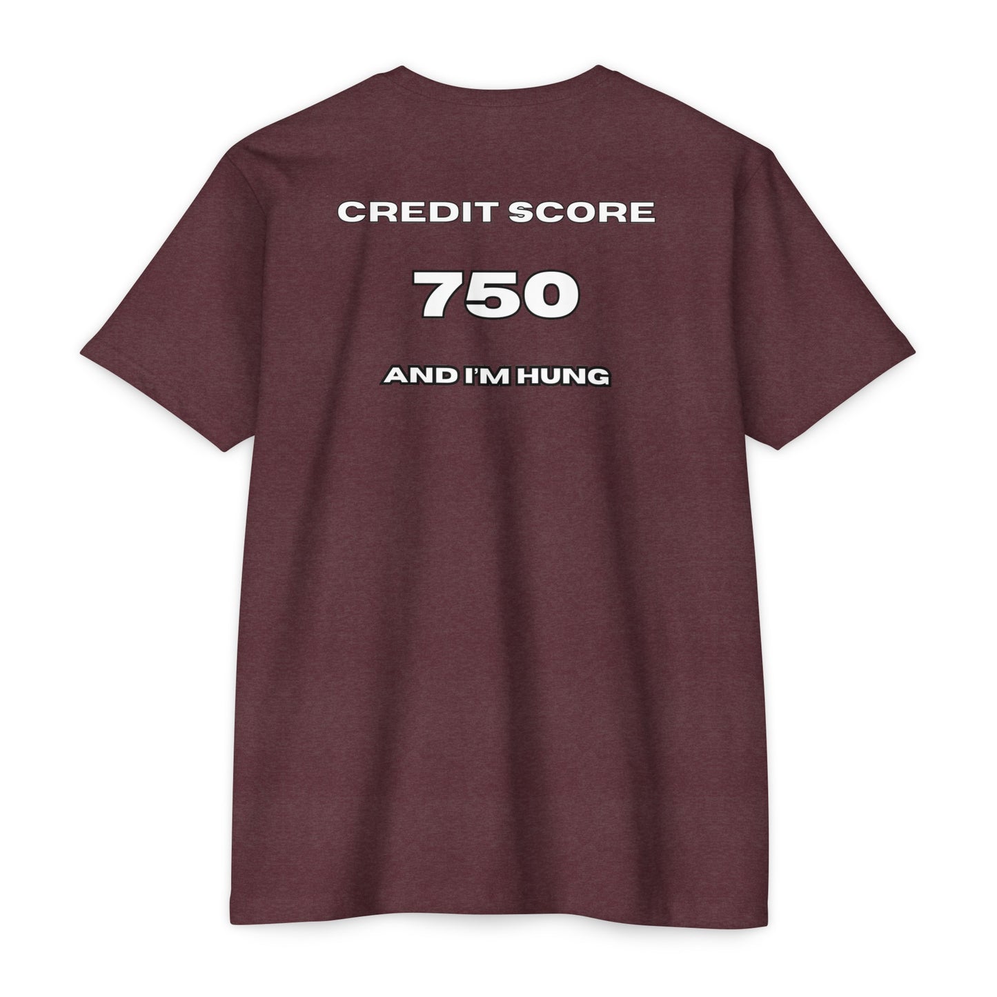 750 CREDIT SCORE FITTED Jersey T-shirt