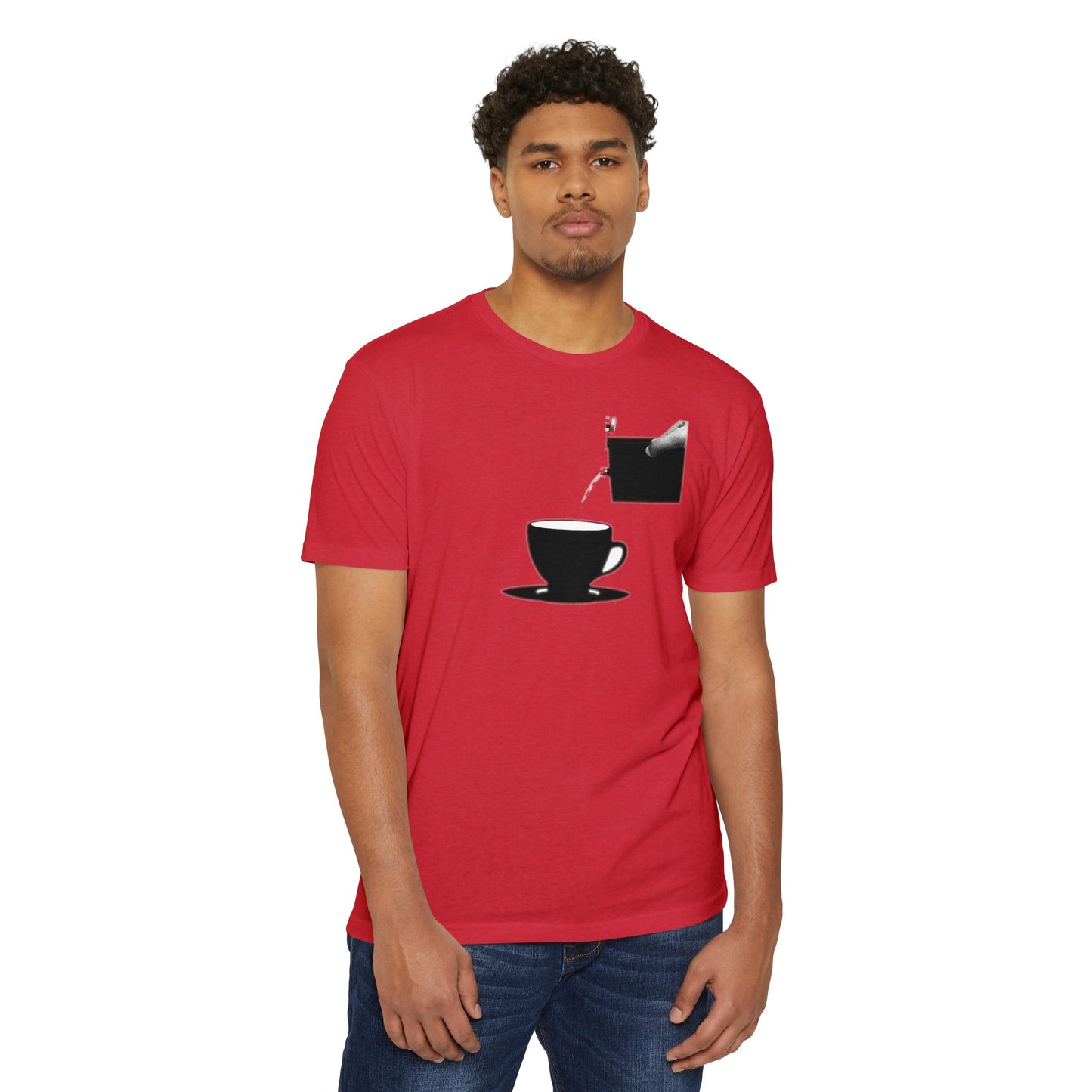 COFFEE AND WHISKEY IN MY VEINS COLORED Jersey T-shirt