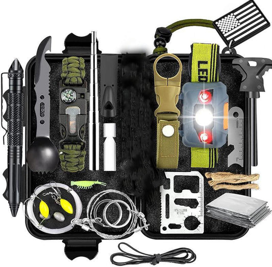 Adventure Survival Tool Suit Multi-functional Field Survival First Aid.