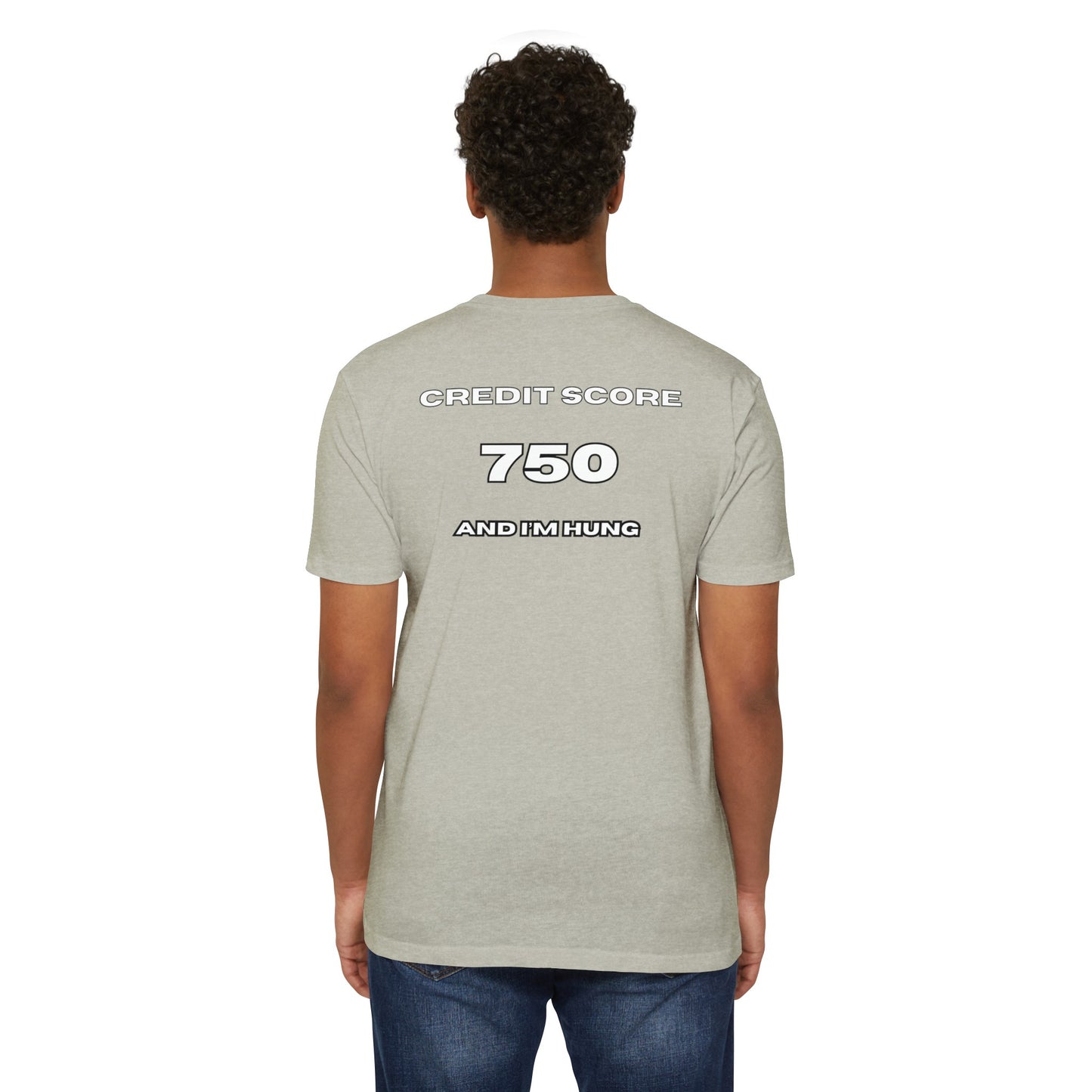 750 CREDIT SCORE FITTED Jersey T-shirt