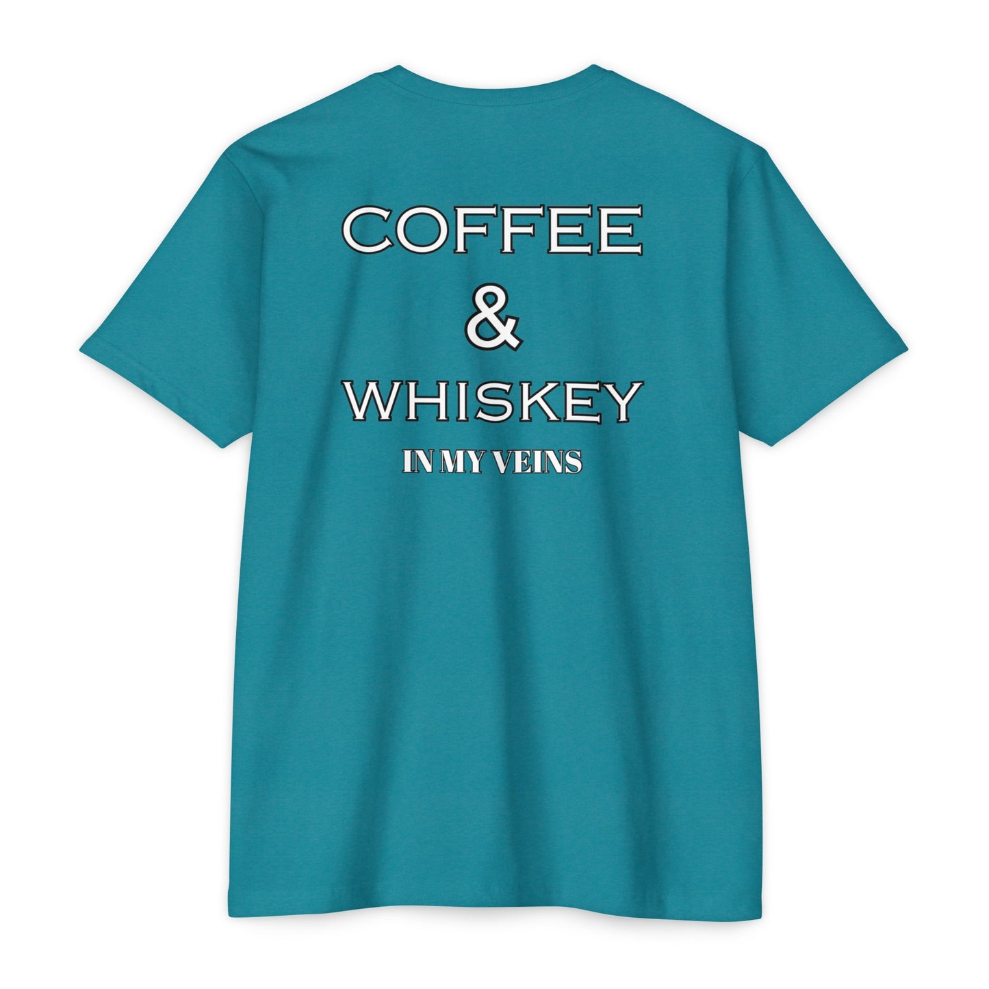 COFFEE AND WHISKEY IN MY VEINS COLORED Jersey T-shirt