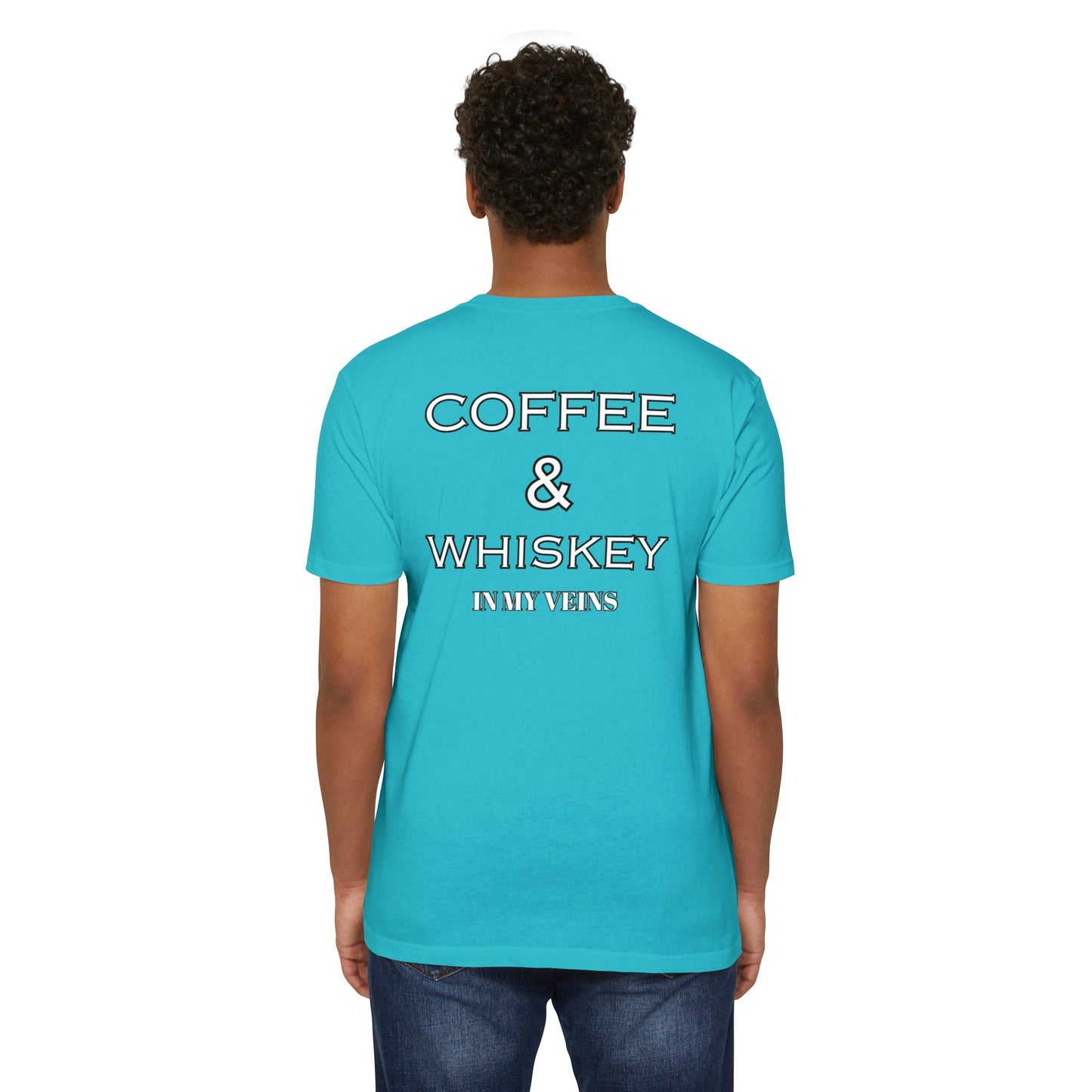 COFFEE AND WHISKEY IN MY VEINS COLORED Jersey T-shirt