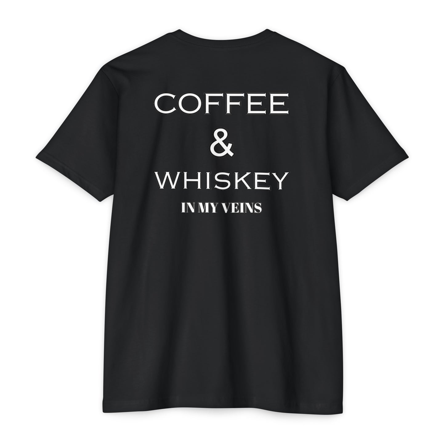 COFFEE AND WHISKEY IN MY VEINS COLORED Jersey T-shirt