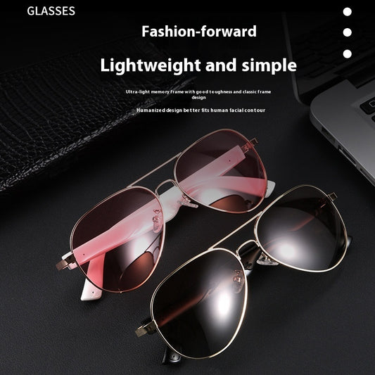 Stylish AVIATOR Glasses Bluetooth Music Audio UV Protection Polarized Sun Glasses