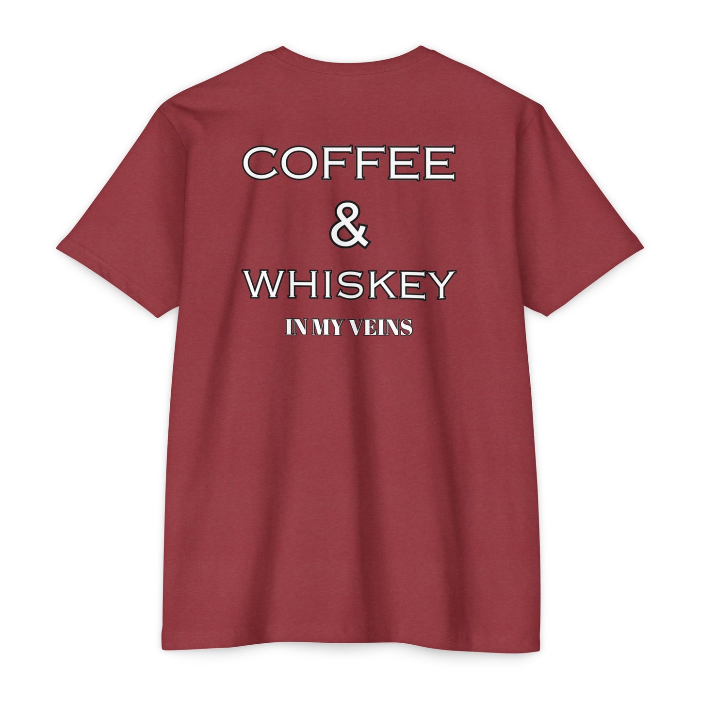 COFFEE AND WHISKEY IN MY VEINS COLORED Jersey T-shirt