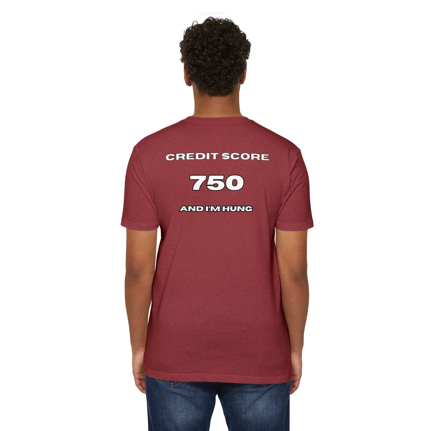 750 CREDIT SCORE FITTED Jersey T-shirt