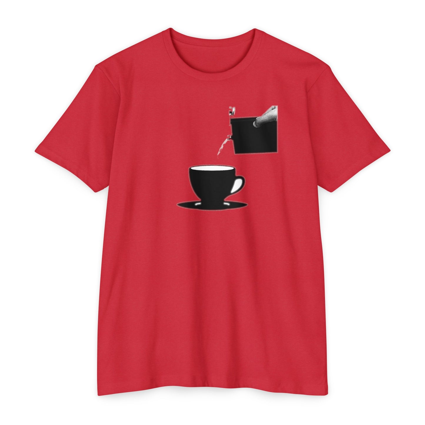 COFFEE AND WHISKEY IN MY VEINS COLORED Jersey T-shirt