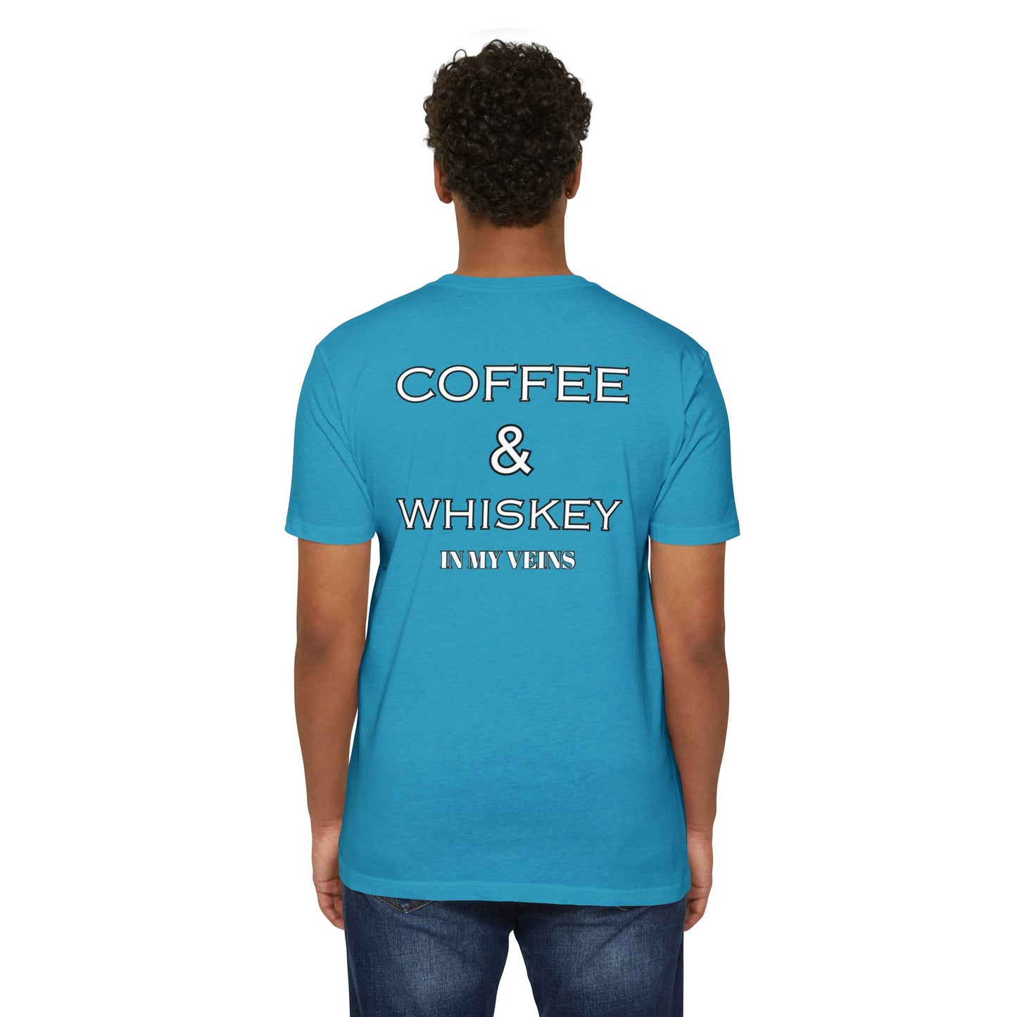 COFFEE AND WHISKEY IN MY VEINS COLORED Jersey T-shirt