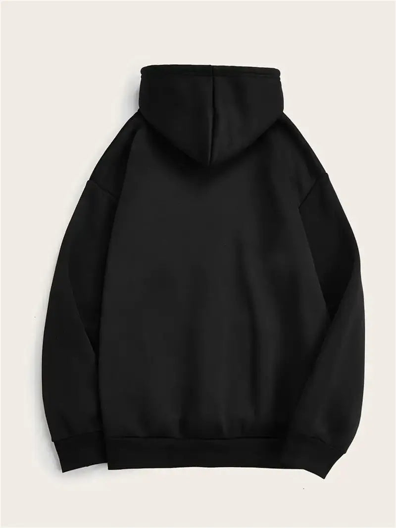 'For Winter & Fall, Drawstring Casual California C Print Hoodie, Hooded Sweatshirt