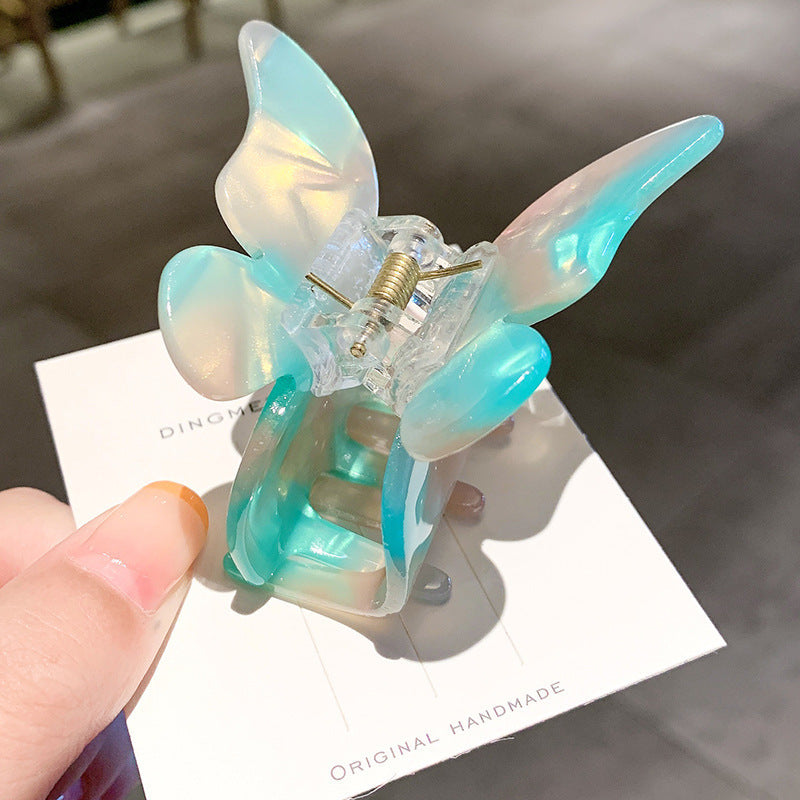 Hair Clip Female Korean Ins Back Head Color Butterfly Catch Clip Super Fairy Girl Hair Clip Sweet Hair Catching Girl
