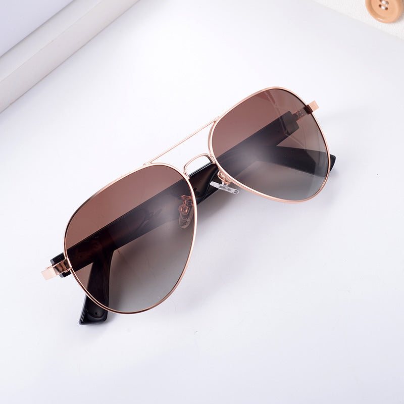 Stylish AVIATOR Glasses Bluetooth Music Audio UV Protection Polarized Sun Glasses